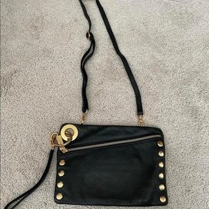 Hammitt versatile crossbody wristlet clutch bag